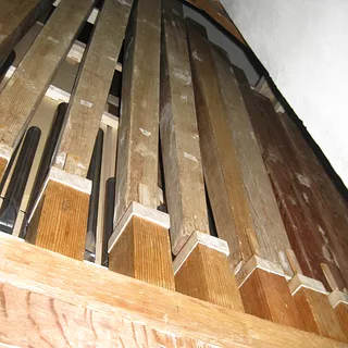 Restaurierte Holzposaune