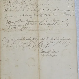 Abrechnung 1789